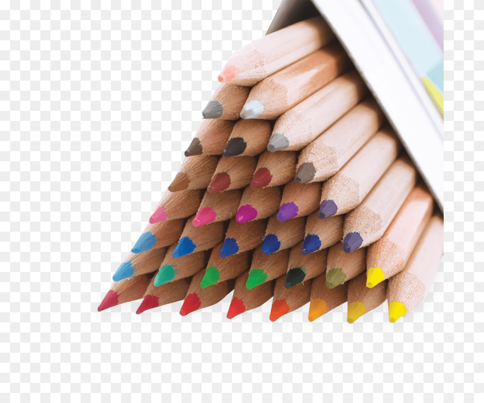 The Triangle Colored Pencils, Pencil Free Png Download