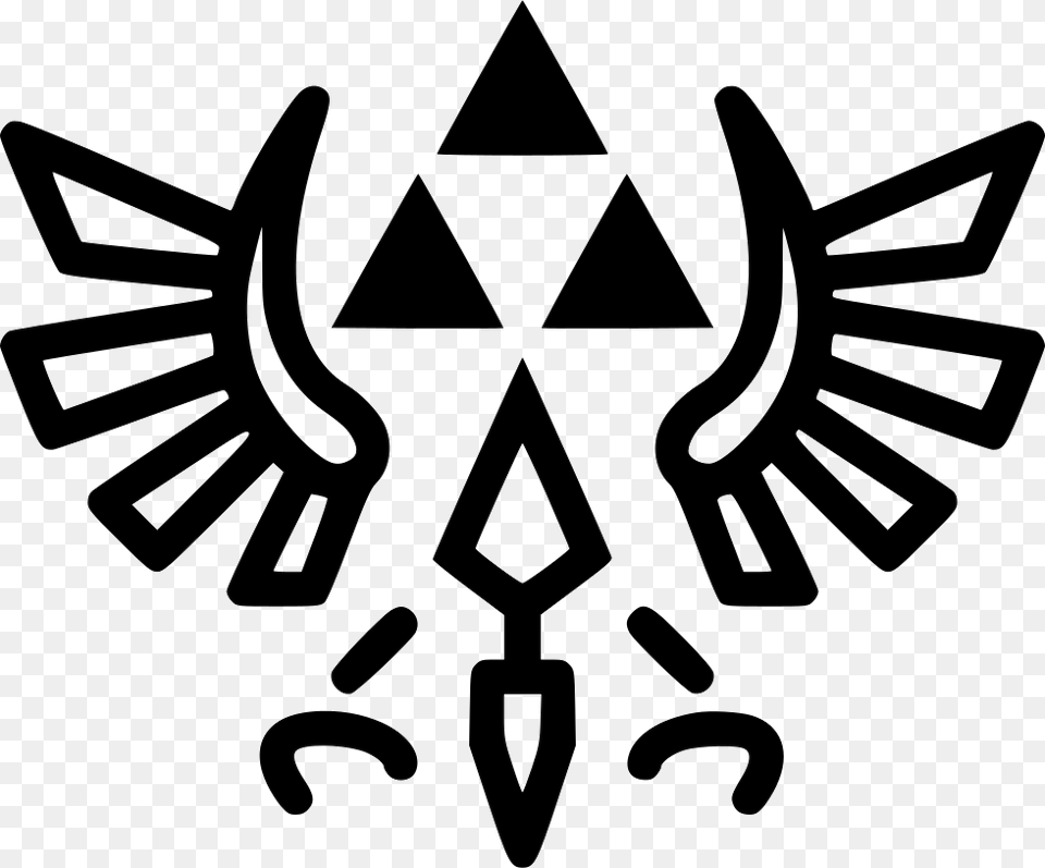 The Triforce Triforce Symbol, Emblem, Cross Free Transparent Png