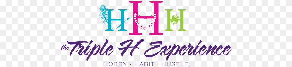 The Triple H Experience Custom One Of A Kind Jewlery Triple H, Purple, Logo, Text Free Png Download