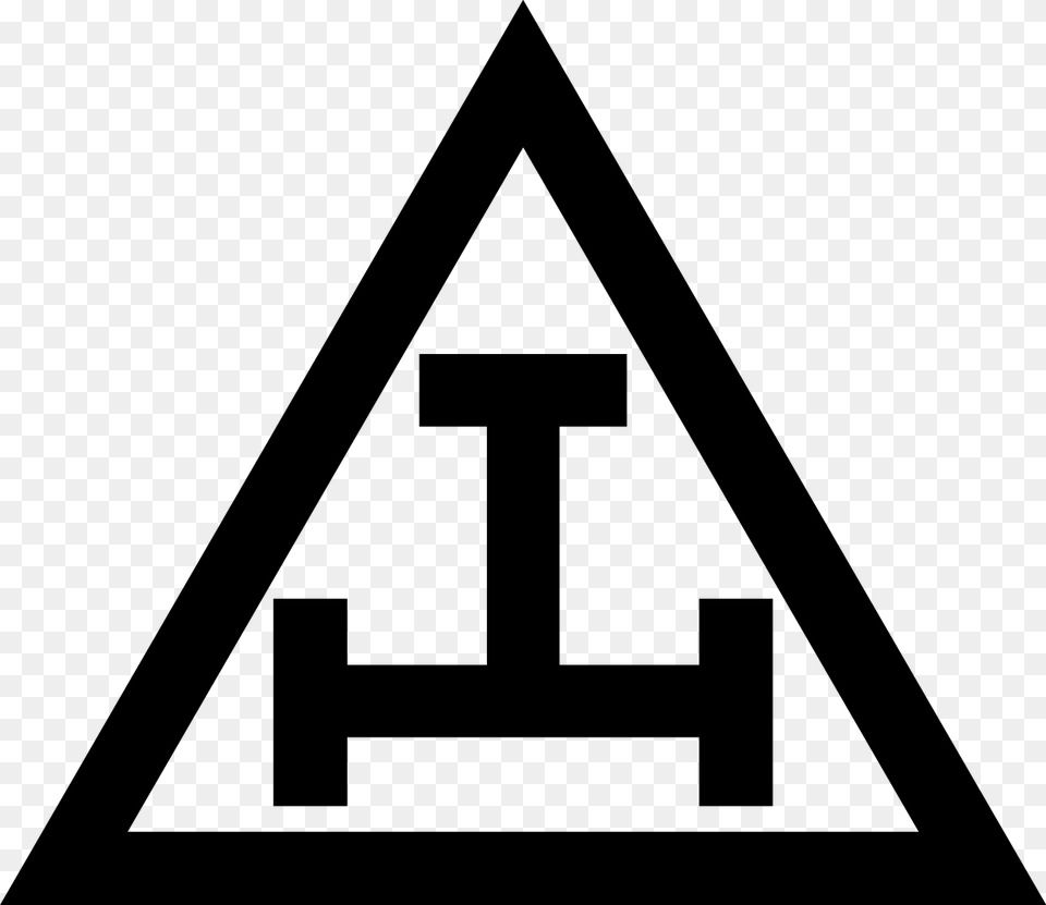The Triple Tau Symbol For Grand Emblem Of Royal Arch Royal Arch Masons, Triangle Free Png Download