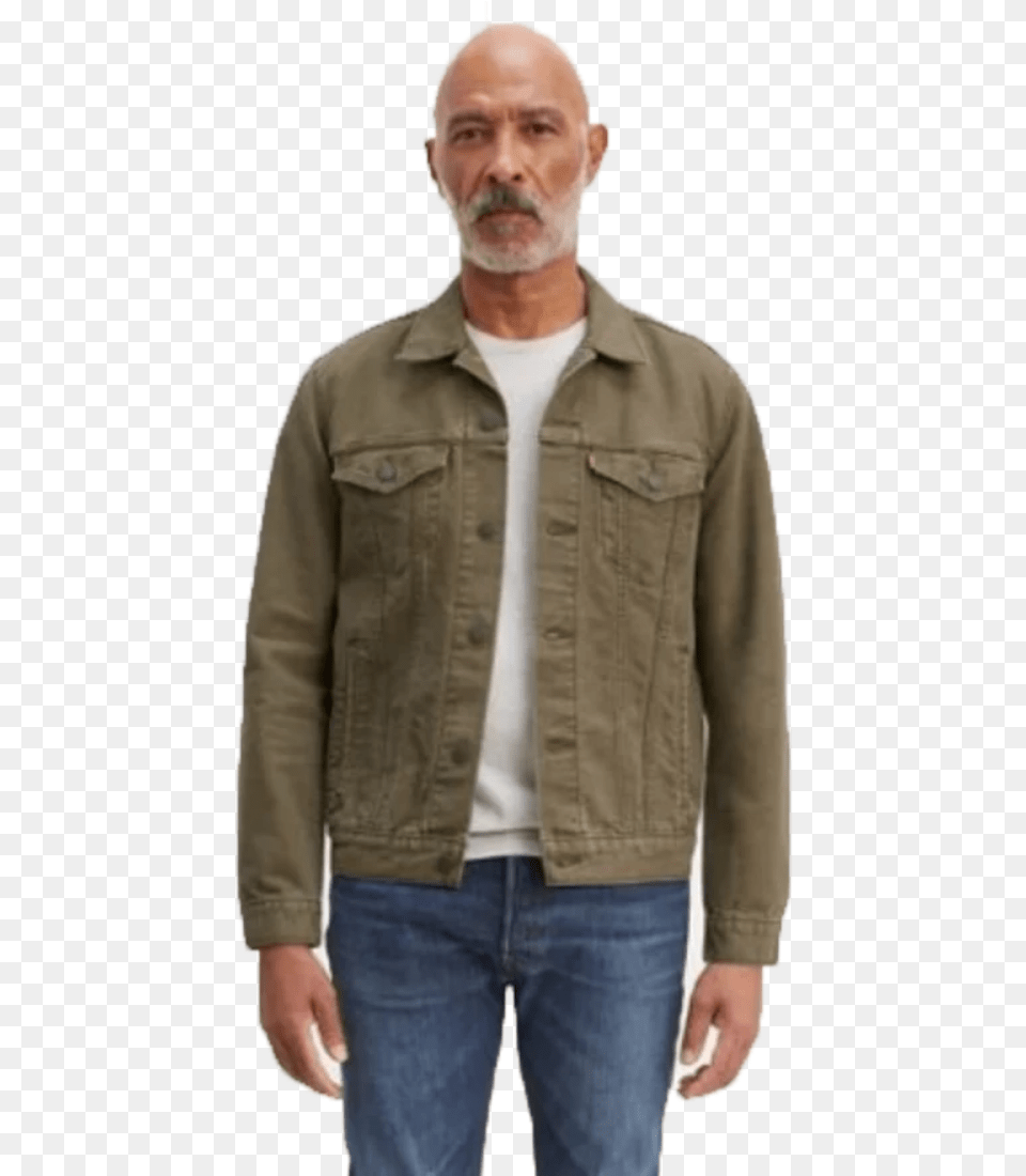 The Trucker Jacket Olive Night Canvasclass Lazyload Levis Canvas Trucker Jacket, Vest, Coat, Clothing, Blazer Png