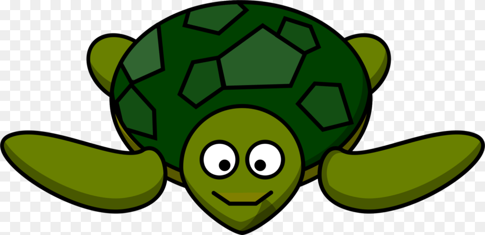 The Turtle Green Sea Tortoise Smiling Clip, Ball, Football, Sport, Soccer Free Png Download