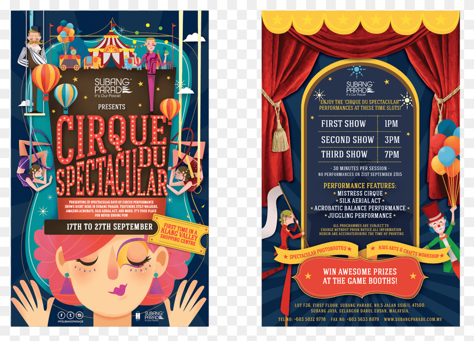 The Two Designs For Club Flyers Below By Swiss Designer Cirque Du Spectacular, Advertisement, Poster, Face, Head Free Png Download