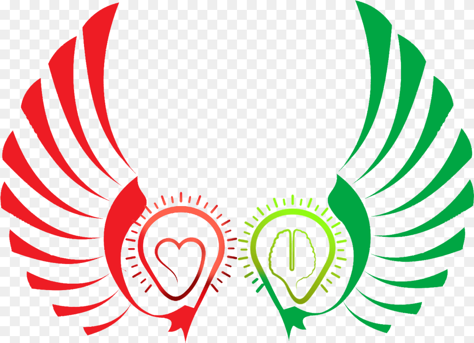 The Two Wings Of Heart U0026 Mind Clipart Full Size Clipart 2 Wings Of Mindfulness, Emblem, Symbol, Person Free Transparent Png