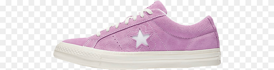 The Tyler The Creator X Converse One Star Fuchsia Glow One Star Converse Purple, Clothing, Footwear, Shoe, Sneaker Png