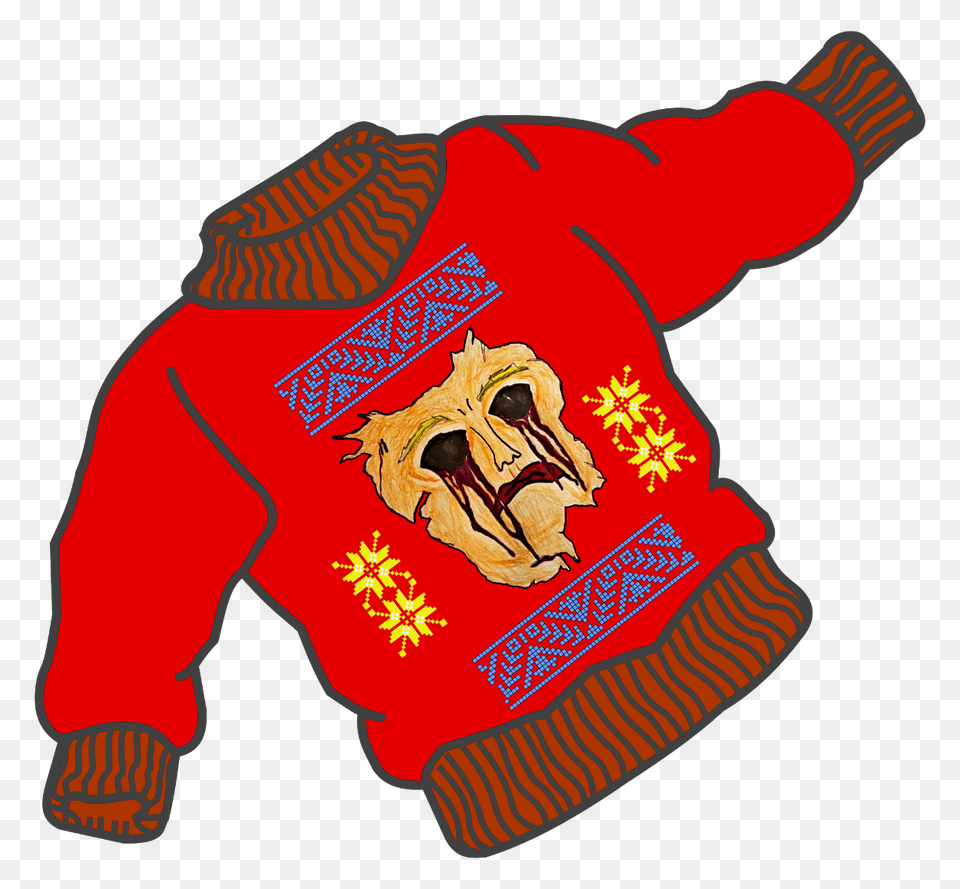 The Ugliest Ugly Sweater Slashermonster, Clothing, Knitwear, Sweatshirt, Hoodie Free Transparent Png