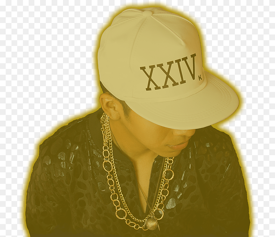The Ultimate Bruno Mars Tribute Experience Earth To Baseball Cap, Hat, Baseball Cap, Clothing, Person Png Image