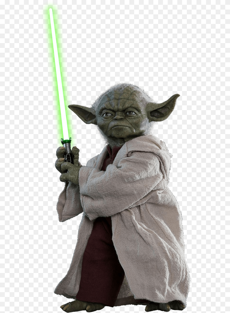 The Ultimate Star Wars Movie Poster Yoda Hot Toys, Weapon, Sword, Portrait, Face Free Png Download