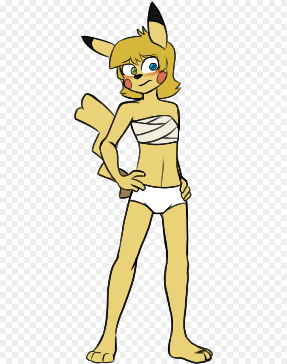 The Underwear D Pikachu Girl Cartoon, Person, Face, Head, Book Png