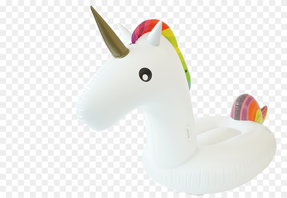 The Unicorn Premium Inflatable Pool Floats By Sunfloats Water Bird, Figurine, Nature, Outdoors, Snow Png