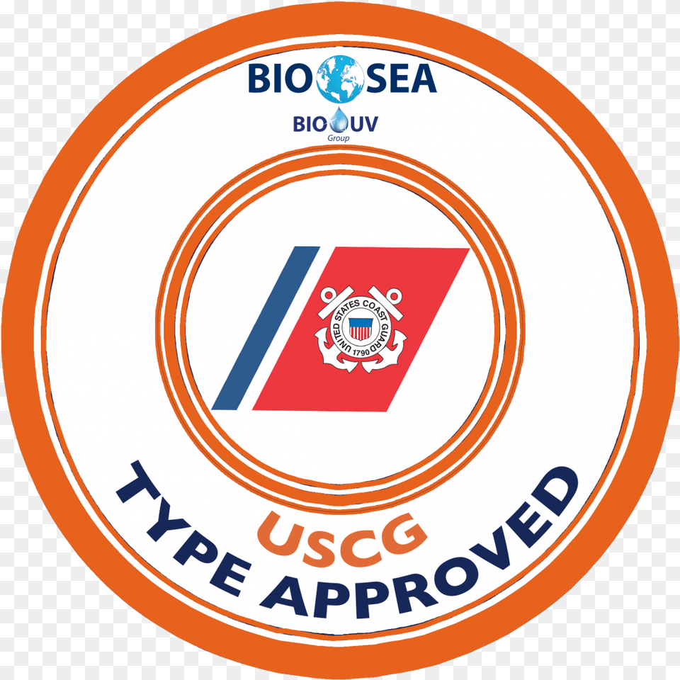 The United States Coast Guard Logo Bio Sea Uscg Type Circle, Emblem, Symbol, Badge Png