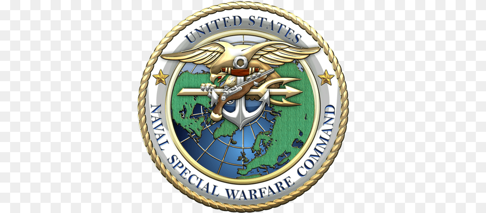 The United States Navy Sea Air And Land Teams Commonly Special Warfare Insignia, Badge, Logo, Symbol, Emblem Free Png