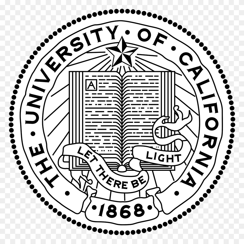 The University Of California 1868 Clipart, Logo, Symbol, Emblem, Ammunition Png Image