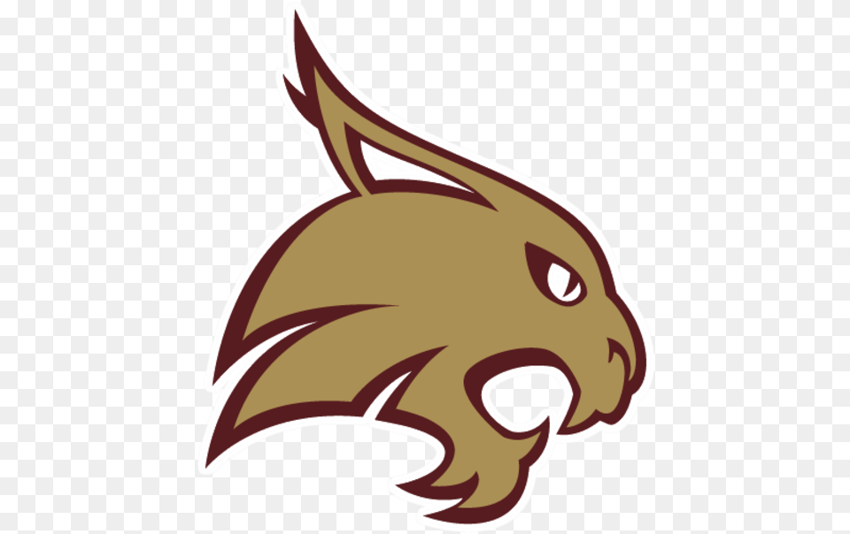 The University Of Texas Longhorns Vs Texas State Bobcats Logo, Animal, Fish, Sea Life, Shark Free Png