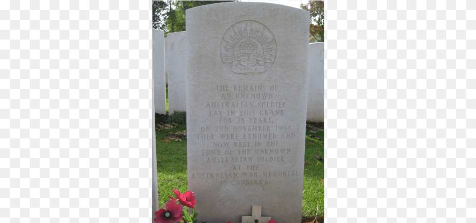The Unknown Australian Soldier Headstone, Gravestone, Tomb, Mailbox Free Png