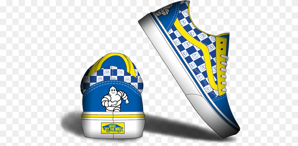 The Unlikely Collaborators Team Up For Sneaker Pic Michelin Tire Vans Shoes, Clothing, Footwear, Shoe, Baby Free Png