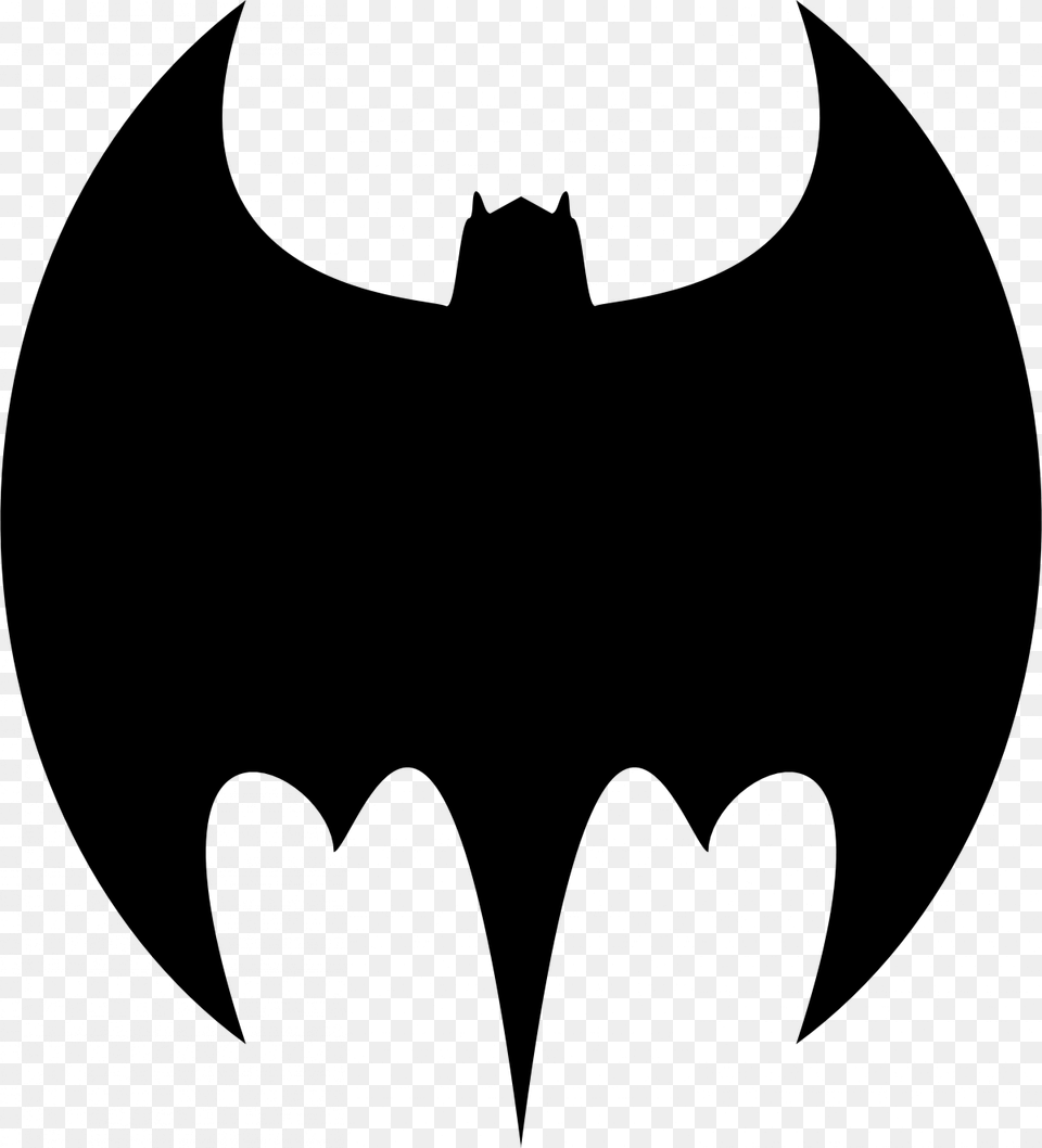 The Updated Logo From The 60s Comic Run Resembles A Original Batman Logo, Gray Free Transparent Png