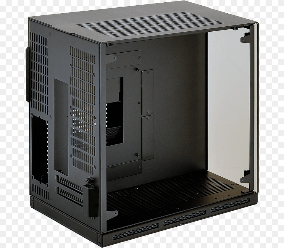 The Use Of An Sfx Psu Allows The Pc Q37 To Stay In Lian Li Pc Q37 Mini Tower Black Computer Case, Computer Hardware, Electronics, Hardware, Laptop Free Png Download