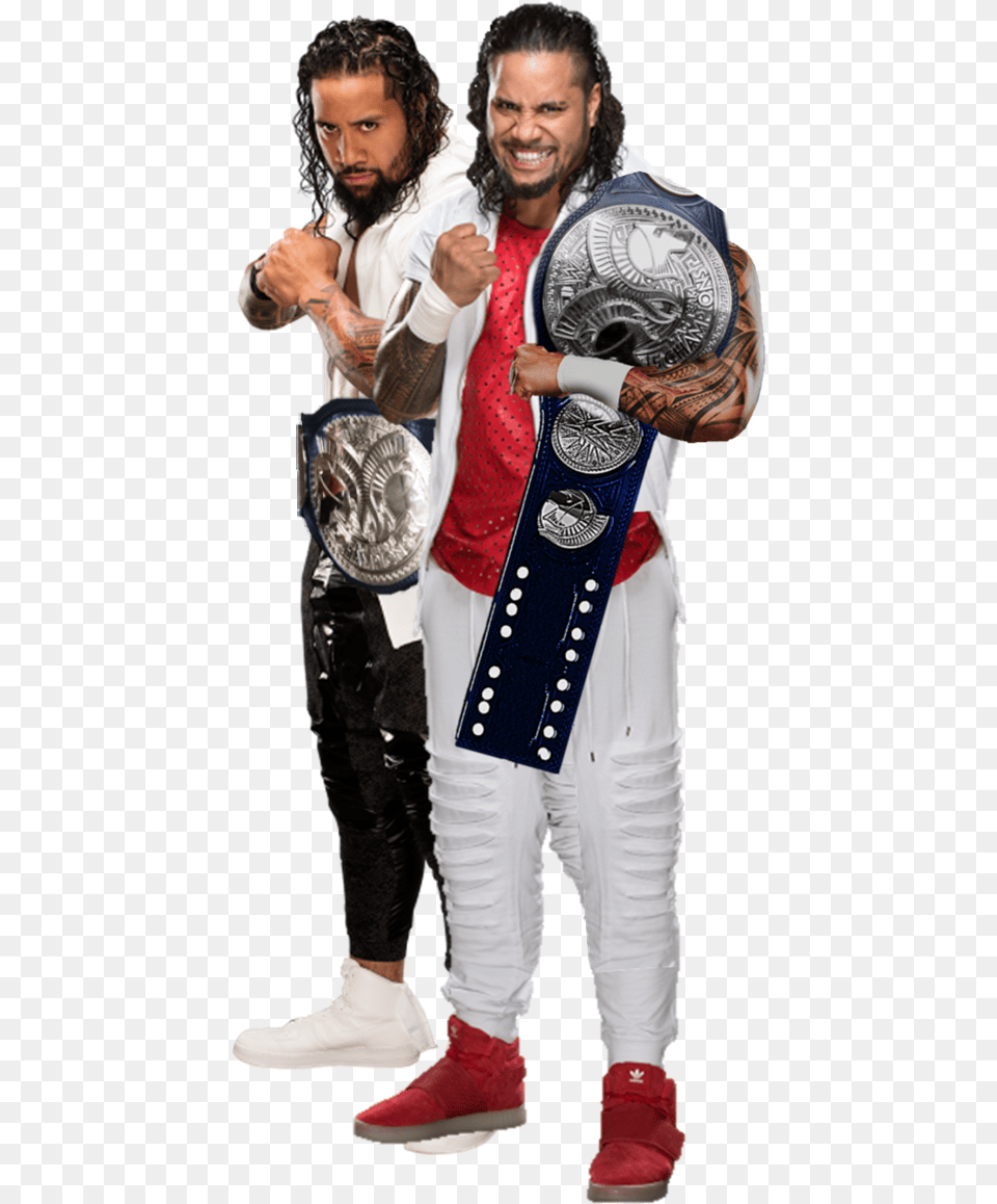 The Usos Sd Tag Team Champion 2017 By Thephenomenalseth, Adult, Person, Man, Male Png Image