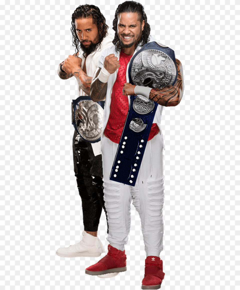 The Usos Sd Tag Team Champion 2017 By Thephenomenalseth Jimmy Uso Full Body, Adult, Person, Man, Male Free Png