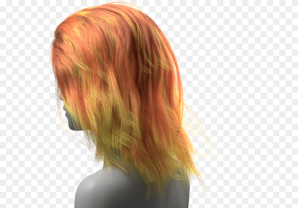 The V Ray Hair Sampler Is Set Up By Connecting The Hair, Adult, Female, Person, Woman Free Png Download