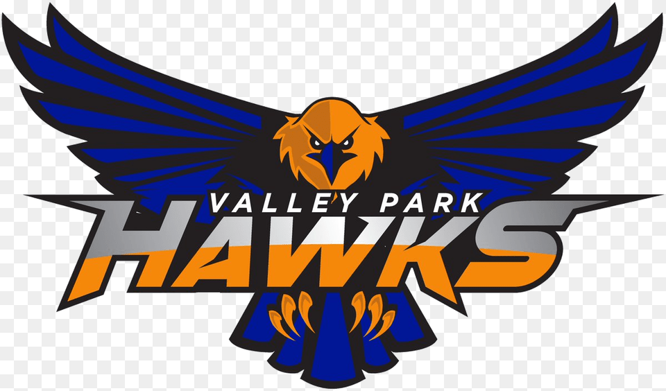 The Valley Park Hawks And The Barat Eagles Are All Valley Park High School Logo, Emblem, Symbol, Aircraft, Airplane Free Png Download