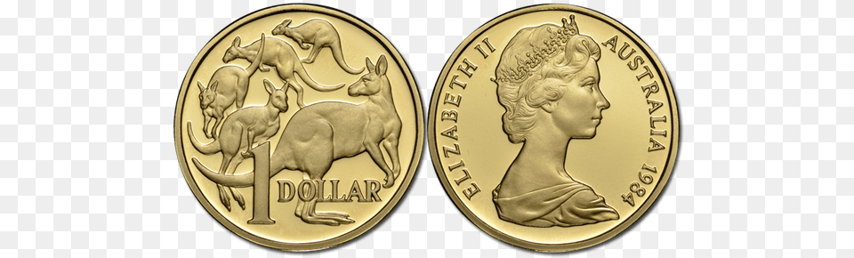 The Value Of A Dollar Ronald Reagan Gold Coin, Money, Person, Animal, Kangaroo Png Image