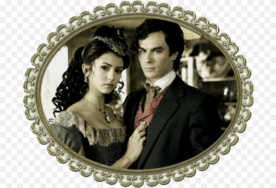 The Vampire Diaries Saga Images Damon Amp Katherine Hd Vampire Diaries Real Life, Photography, Person, Lady, Accessories Free Transparent Png