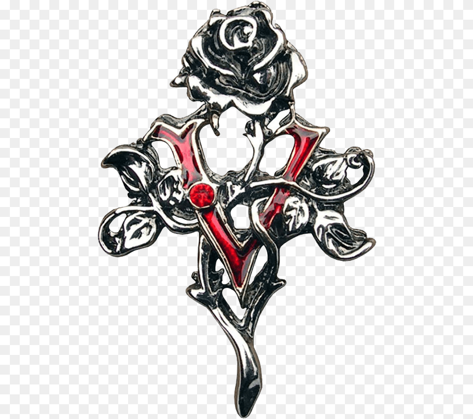 The Vampire Rose Necklace Rose Vampire, Accessories, Cross, Symbol, Adult Free Transparent Png