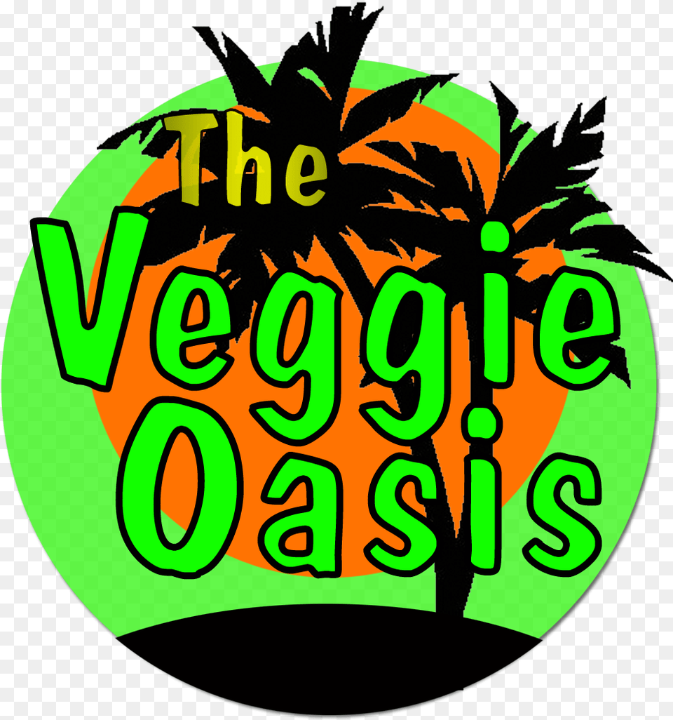 The Veggie Oasis Palm Tree, Text, Number, Symbol, Green Free Png