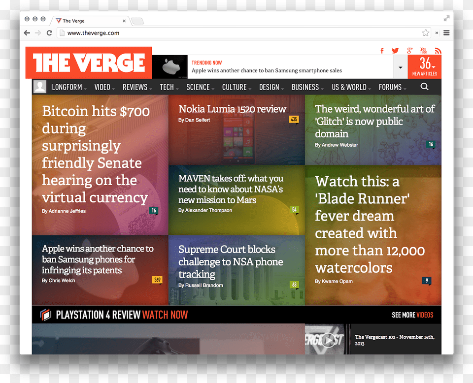 The Verge Logo And Website Verge, File, Webpage, Computer Hardware, Electronics Png