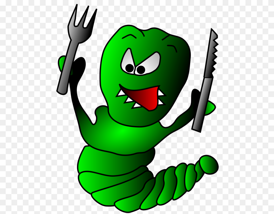 The Very Hungry Caterpillar Butterfly A Lagartinha Muito Comilona, Green, Cutlery, Fork Free Png