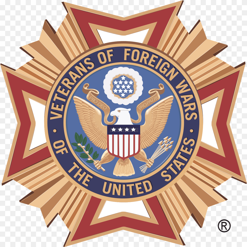 The Vfw Seal Veterans Of Foreign Wars, Badge, Logo, Symbol, Emblem Free Png Download