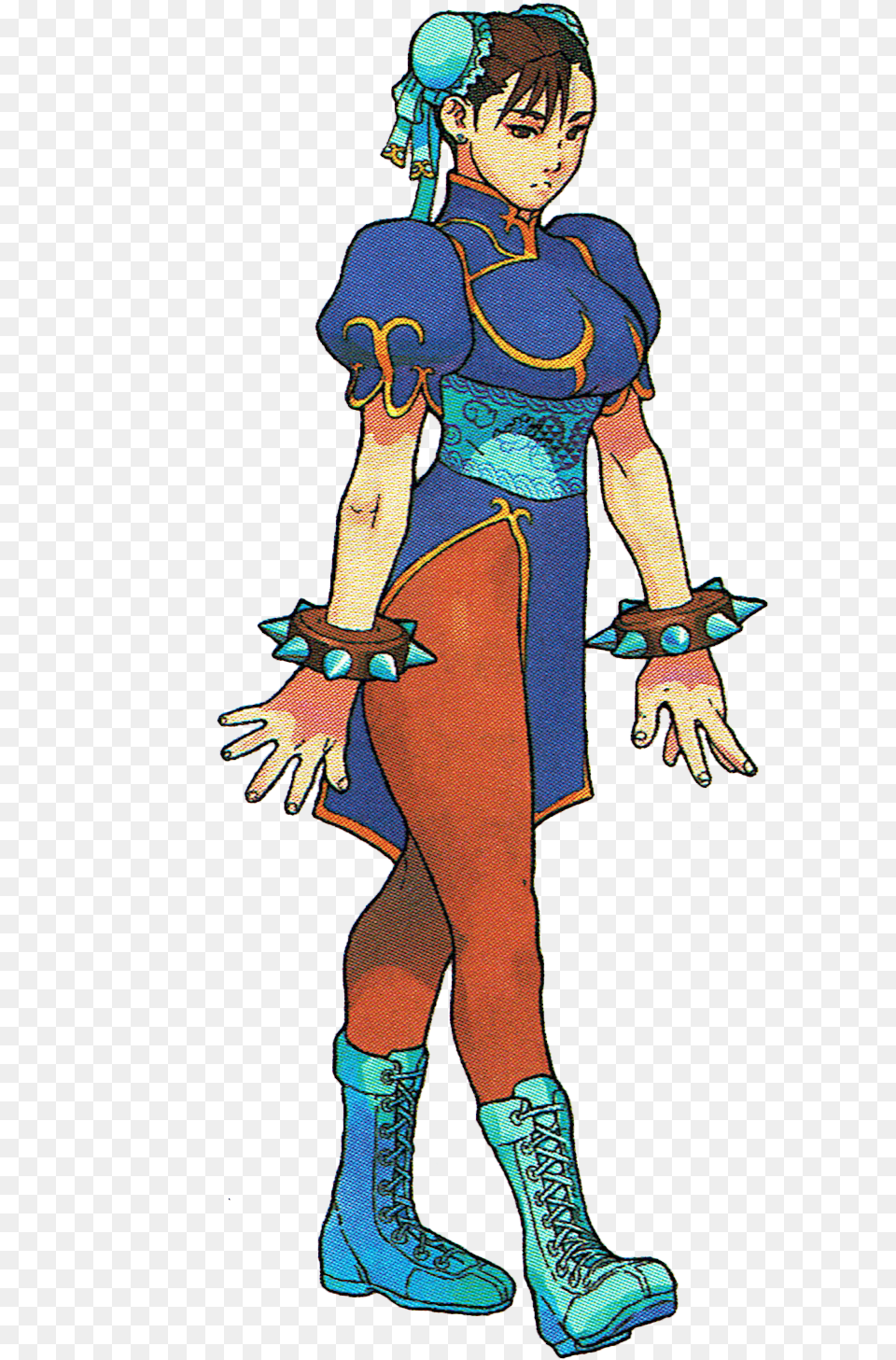 The Video Game Art Archive Chun Li From Street Fighter Ex Chun Li Street Fighter Ex, Adult, Publication, Person, Female Free Png