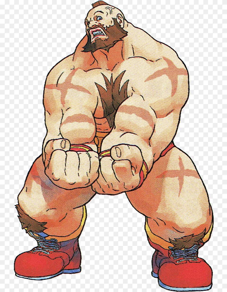 The Video Game Art Archive Street Fighter Alpha Zangief, Adult, Male, Man, Person Png Image