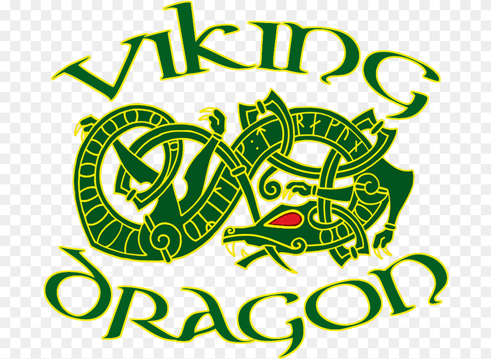 The Viking Dragon Brought To You By The Jelling Dragon Viking Dragon, Green, Bulldozer, Machine, Text Png