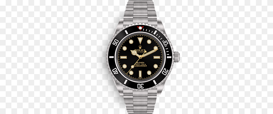 The Vintage Blaken Submariner Rolex Watches Men Gold Black, Arm, Body Part, Person, Wristwatch Free Png