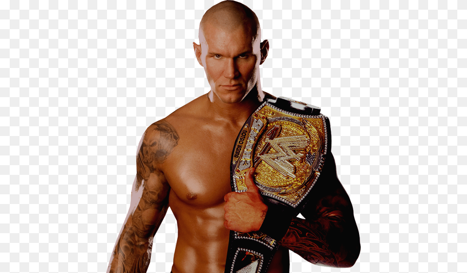 The Viper Randy Orton Bald Look, Person, Skin, Tattoo, Adult Png Image