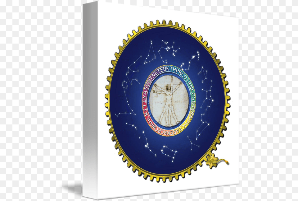 The Vitruvian Zodiac Circle, Art, Pottery, Porcelain, Adult Free Png