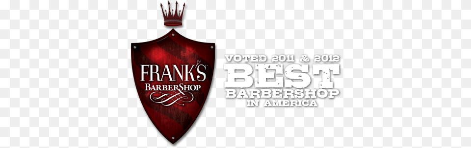 The Votes Are In Frank39s Barbershop Wins Best Barbershop Shield, Armor, Logo Free Transparent Png