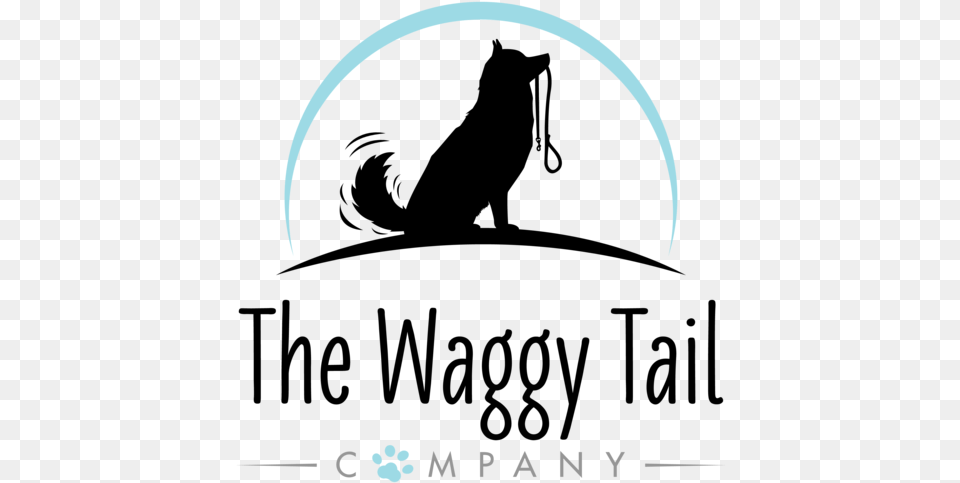 The Waggy Tail Company Logo Design Minimal Modern Feminine Cat Yawns Png Image