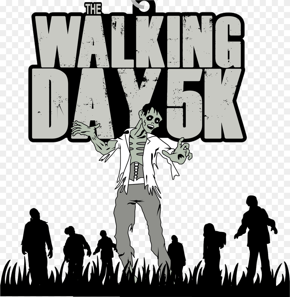 The Walking Day 5k Illustration, Publication, Book, Comics, Person Free Transparent Png