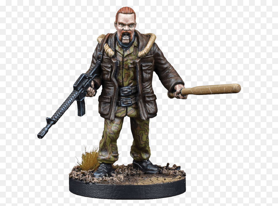 The Walking Dead All Out War, Figurine, Adult, Person, Man Free Transparent Png