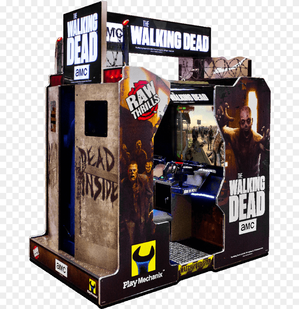 The Walking Dead Amc Arcade Walking Dead Arcade Game, Adult, Arcade Game Machine, Male, Man Png