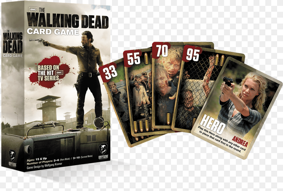 The Walking Dead Card Game Walking Dead Card Game, Adult, Poster, Person, Woman Free Png Download