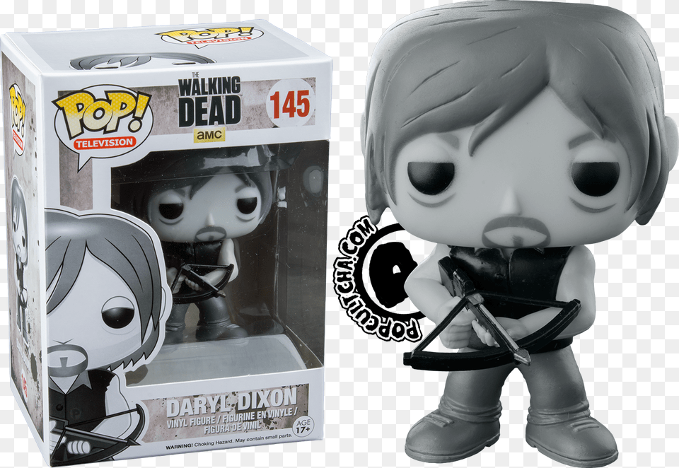 The Walking Dead Daryl Dixon Black And White Pop, Baby, Person, Book, Comics Free Png