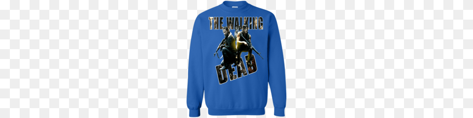 The Walking Dead Daryl Dixon Rick Grimes Teesmiley, Clothing, Sweatshirt, Knitwear, Sweater Png