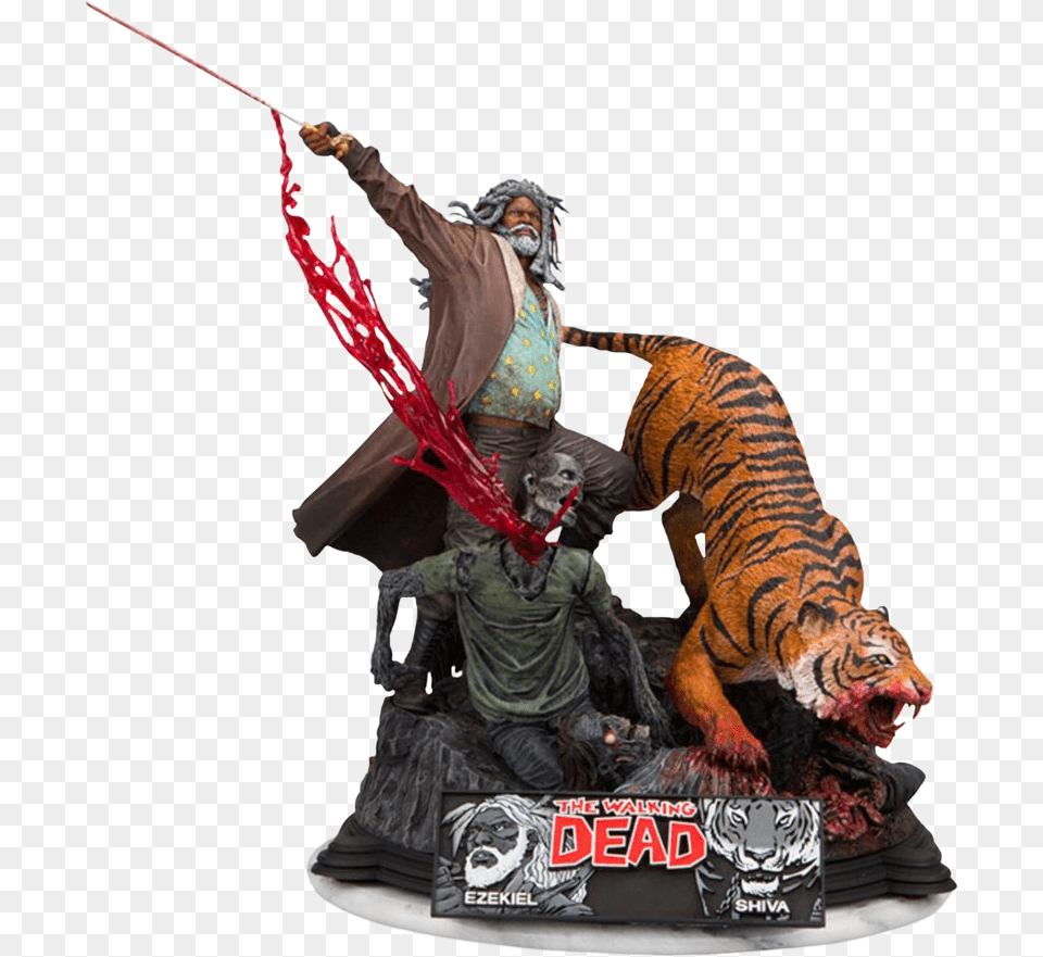 The Walking Dead Daryl Wolves, Person, Animal, Mammal, Tiger Free Png Download