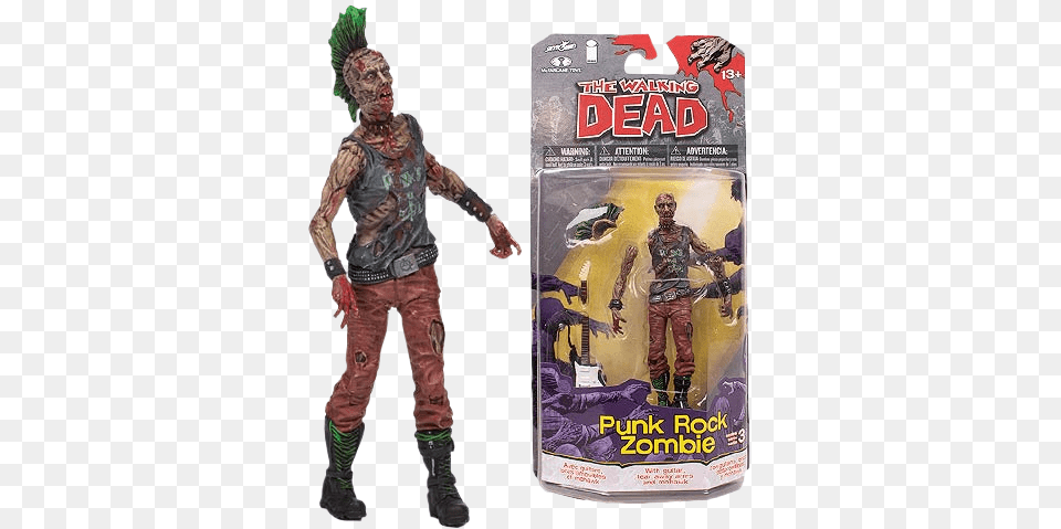 The Walking Dead Mcfarlane Toys The Walking Dead Comic Series 3 Punk, Person, Clothing, Costume, Man Free Png Download