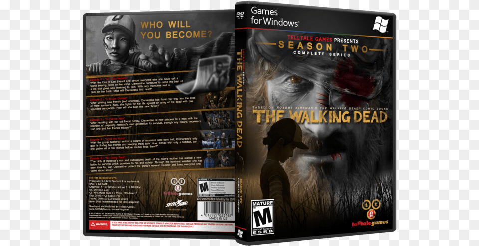 The Walking Dead Pc Game, Advertisement, Poster, Baby, Person Png